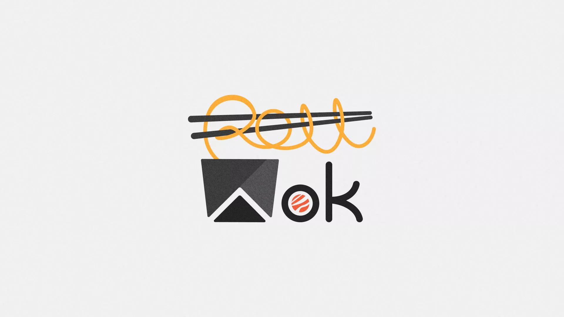 Разработка логотипа в Алдане для суши-бара «Roll Wok Club» Разработка логотипа в Алдане для суши-бара «Roll Wok Club»